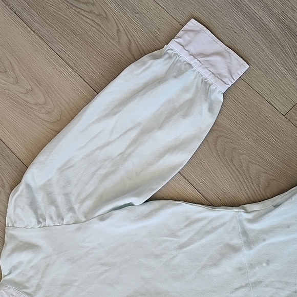 Sylvian Heach Vintage-Inspired Mint Green Puff Sleeve Shift Dress - Picture 5 of 14